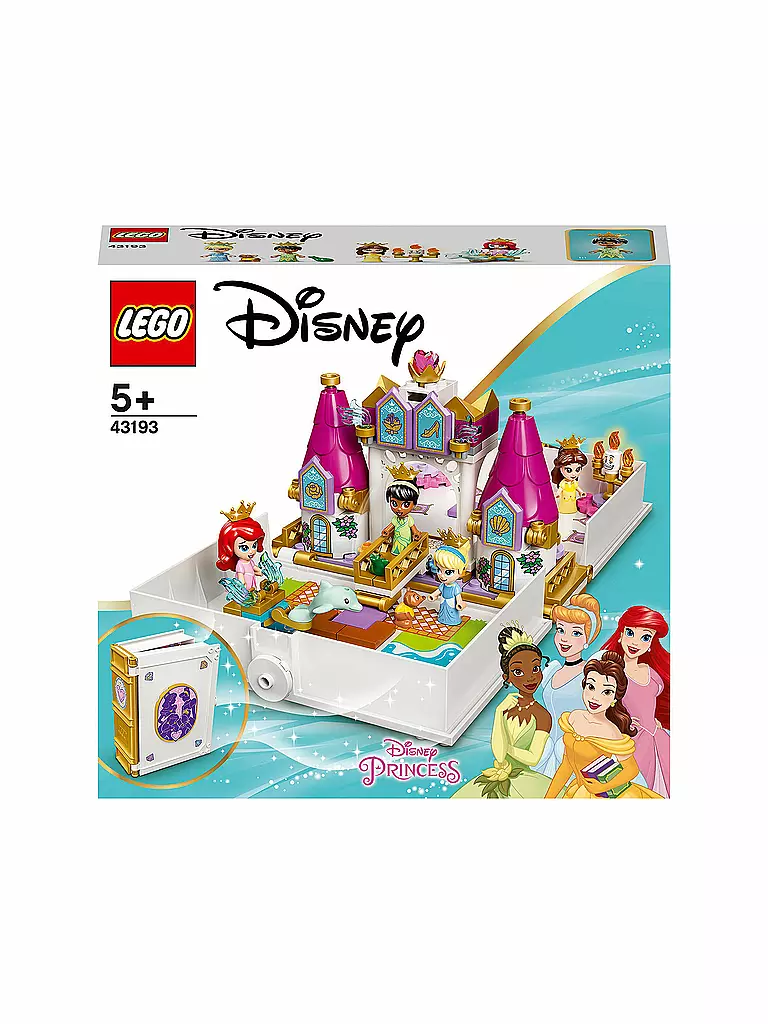 LEGO | Disney - Märchenbuch Abenteuer mit Arielle, Belle, Cinderella und Tiana 43193 | keine Farbe