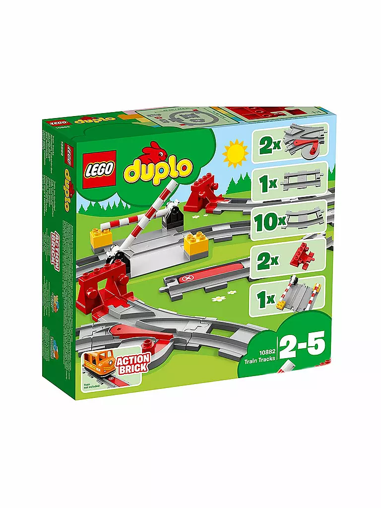 LEGO | Duplo - Eisenbahn Schienen 10882 | 
