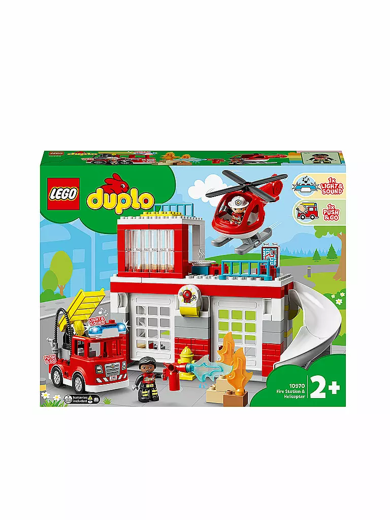 LEGO | Duplo - Feuerwehrwache mit Hubschrauber 10970 | keine Farbe