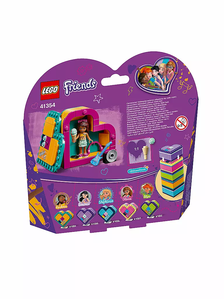 LEGO | Friends - Andrea´s Herzbox 41354 | transparent