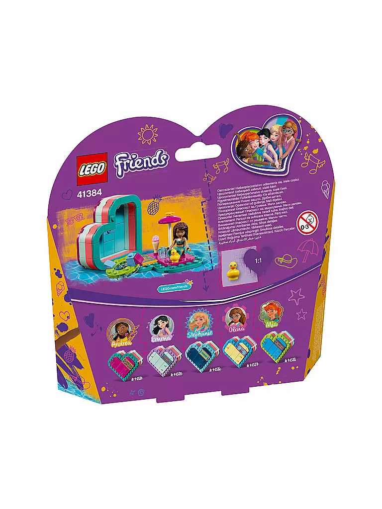 LEGO | Friends - Andrea´s sommerliche Herzbox 41384 | transparent