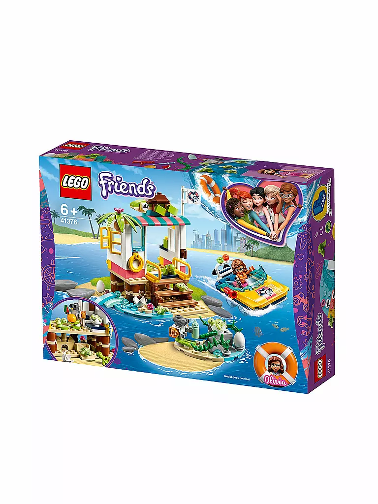 LEGO | Friends - Schildkröten-Rettungsstation 41376 | transparent