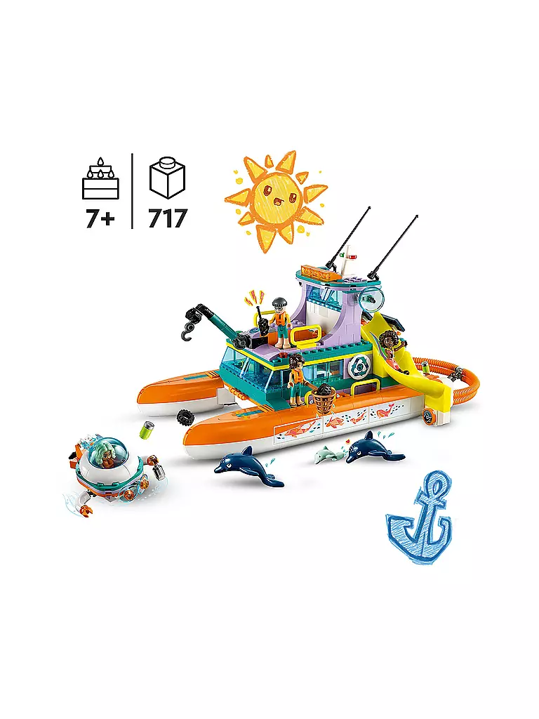 LEGO | Friends - Seerettungsboot 41734 | keine Farbe