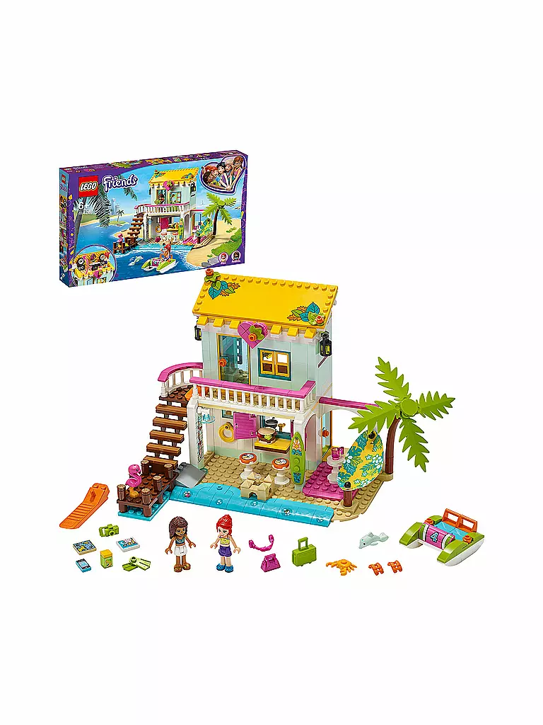 LEGO | Friends - Strandhaus mit Tretboot 41428 | keine Farbe