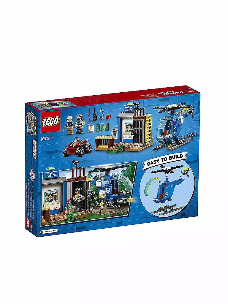 LEGO | Juniors - Gebirgspolizei auf Verfolgungsjagd 10751 | transparent