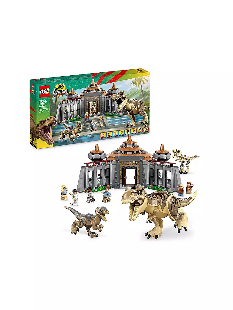 LEGO | Jurassic Park - Angriff des T. rex und des Raptors aufs Besucherzentrum 76961 | keine Farbe