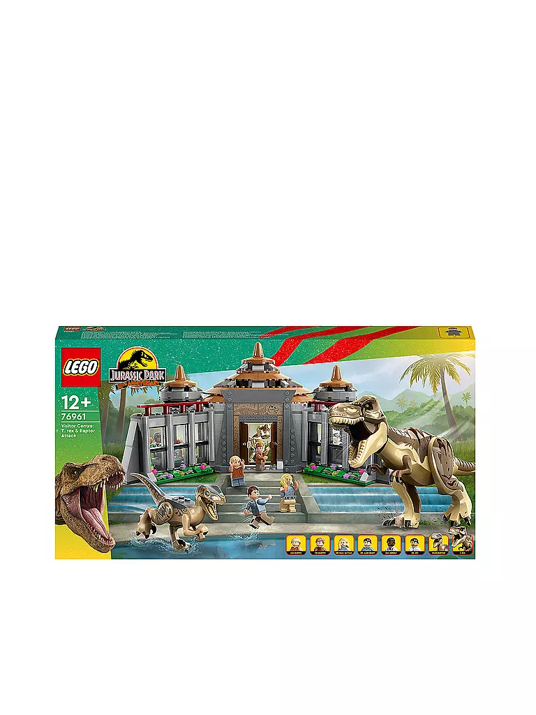 LEGO | Jurassic Park - Angriff des T. rex und des Raptors aufs Besucherzentrum 76961 | keine Farbe
