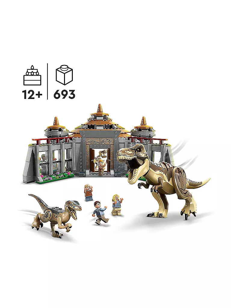 LEGO | Jurassic Park - Angriff des T. rex und des Raptors aufs Besucherzentrum 76961 | keine Farbe