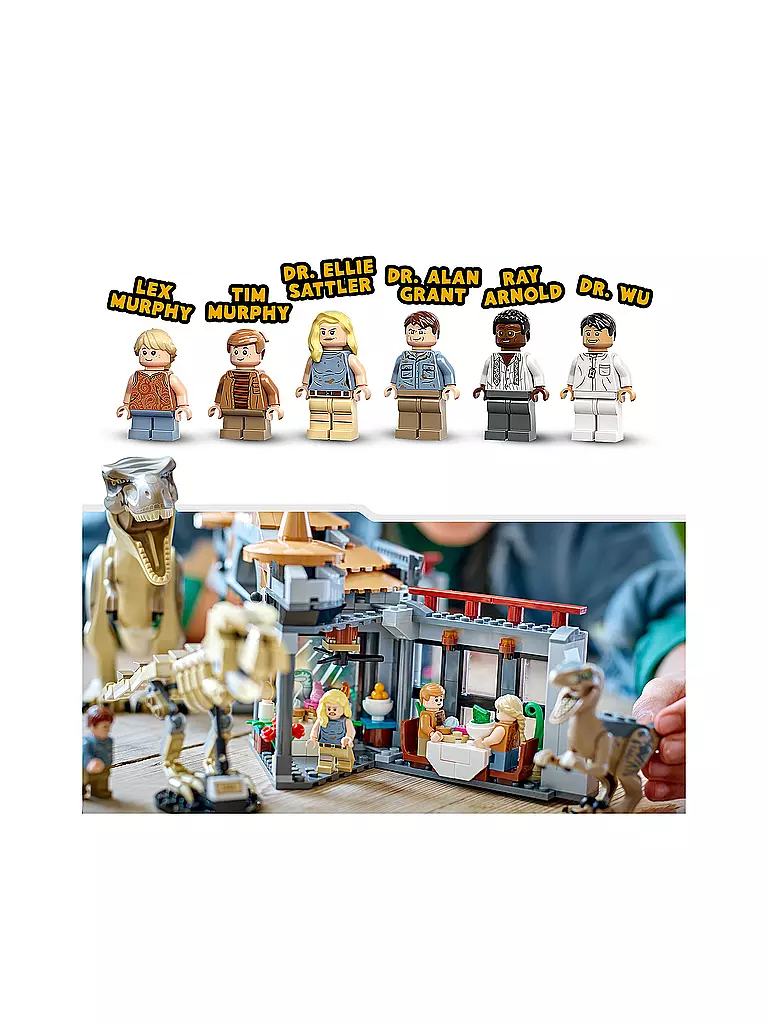 LEGO | Jurassic Park - Angriff des T. rex und des Raptors aufs Besucherzentrum 76961 | keine Farbe