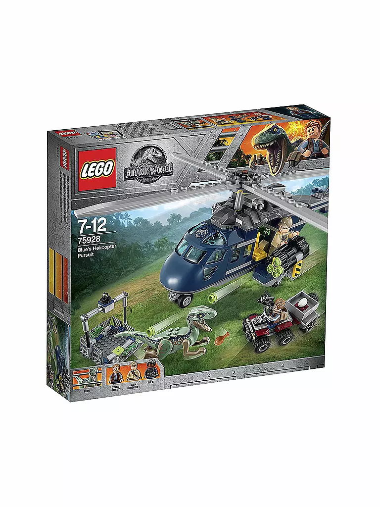 LEGO | Jurassic World - Blue’s Hubschrauber-Verfolgungsjagd 75928 | transparent