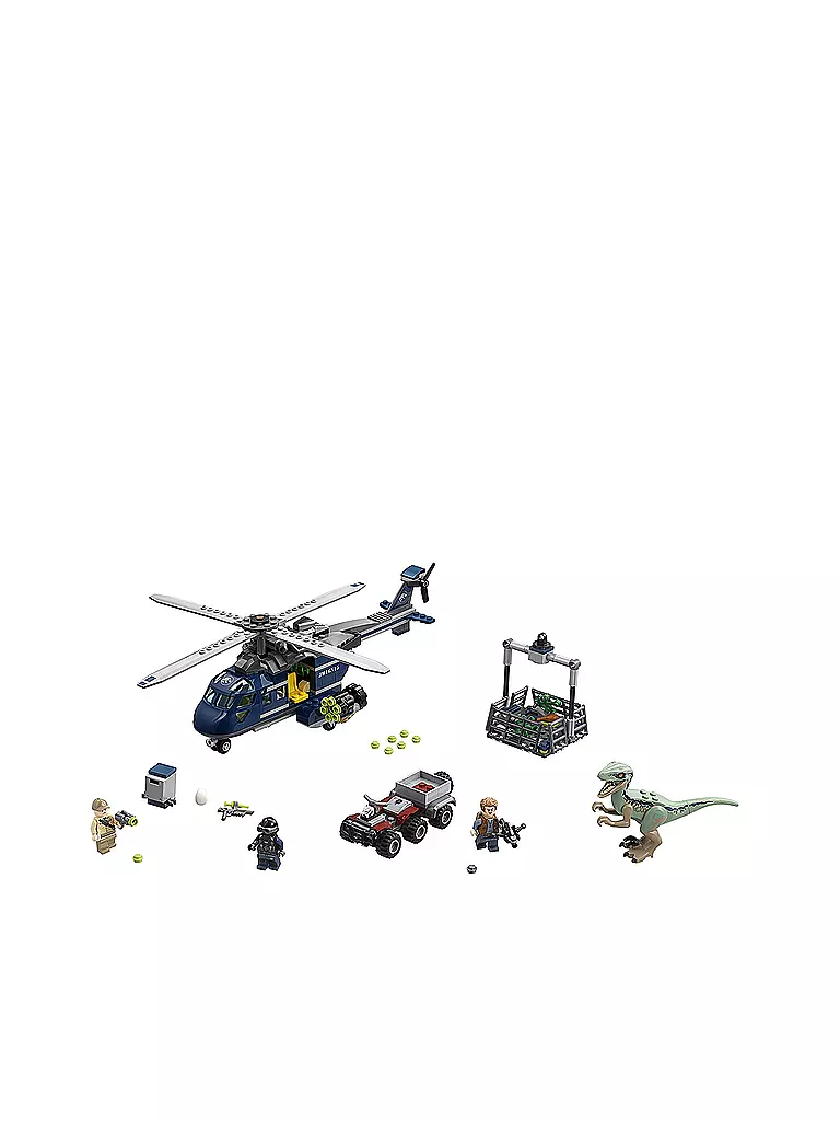 LEGO | Jurassic World - Blue’s Hubschrauber-Verfolgungsjagd 75928 | transparent