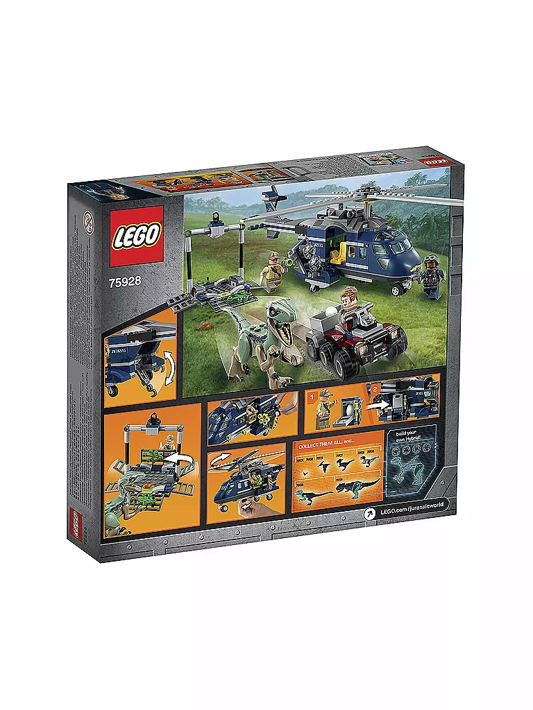 LEGO | Jurassic World - Blue’s Hubschrauber-Verfolgungsjagd 75928 | transparent