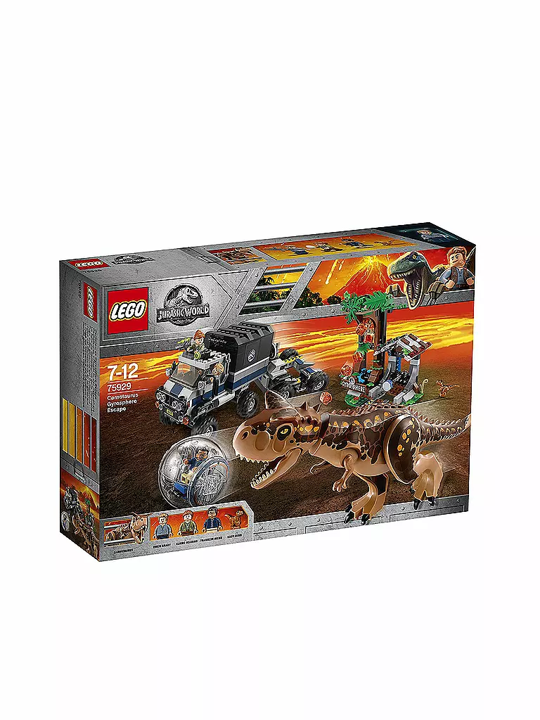 LEGO | Jurassic World - Carnotaurus – Flucht in der Gyrosphere 75929 | transparent