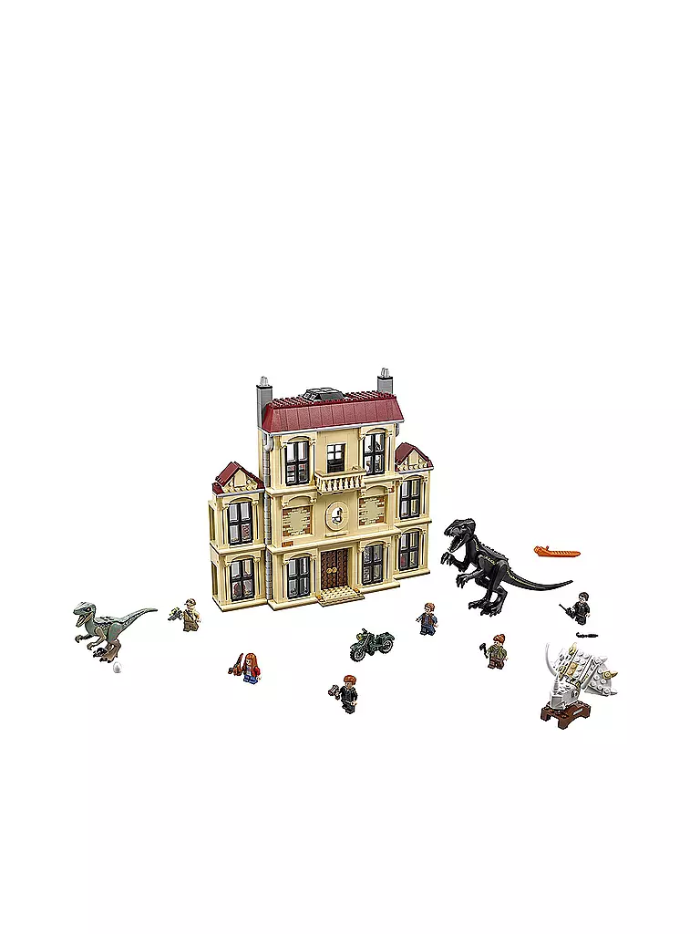 LEGO | Jurassic World - Indoraptor-Verwüstung des Lockwood Anwesens 75930 | transparent