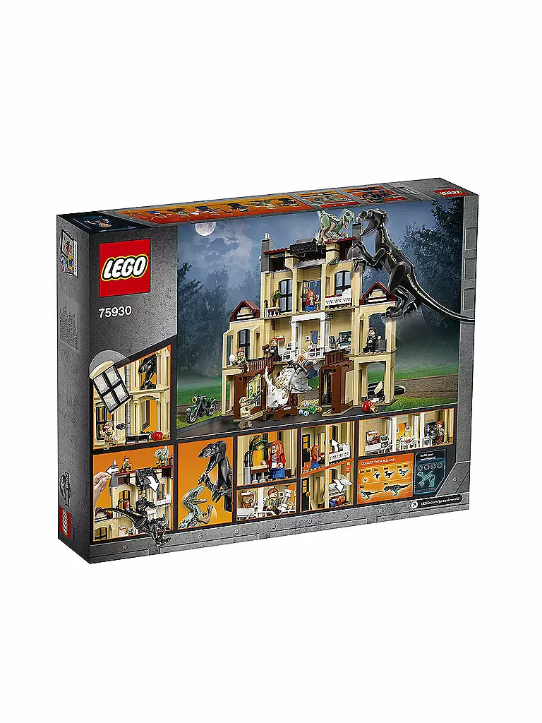 LEGO | Jurassic World - Indoraptor-Verwüstung des Lockwood Anwesens 75930 | transparent