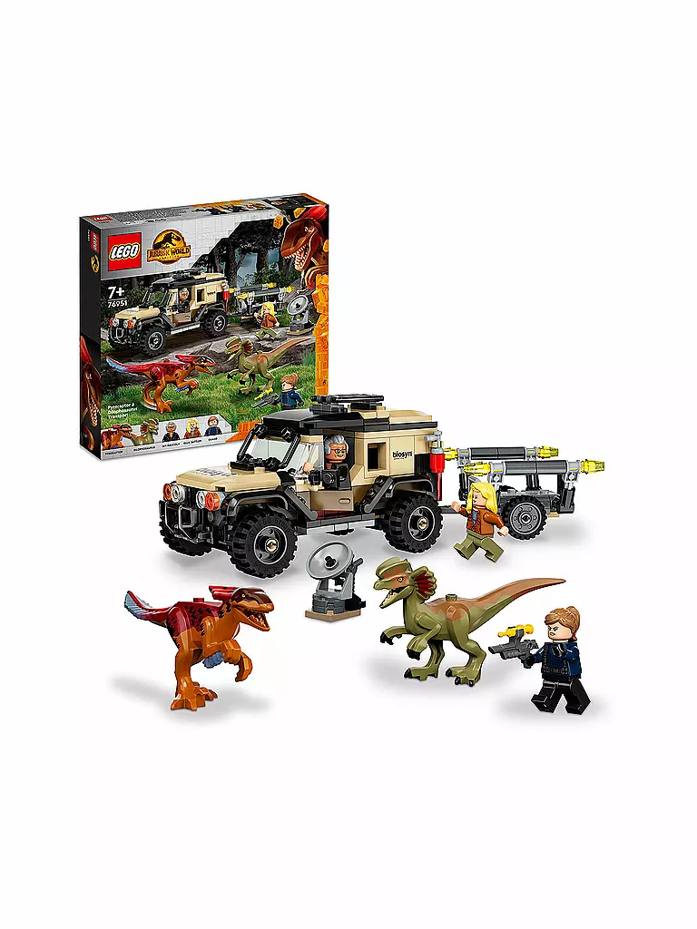 LEGO | Jurassic World - Pyroraptor & Dilophosaurus Transport 76951 | keine Farbe