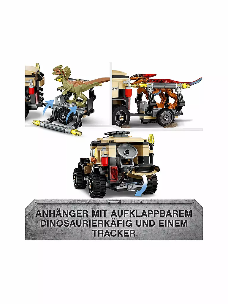 LEGO | Jurassic World - Pyroraptor & Dilophosaurus Transport 76951 | keine Farbe
