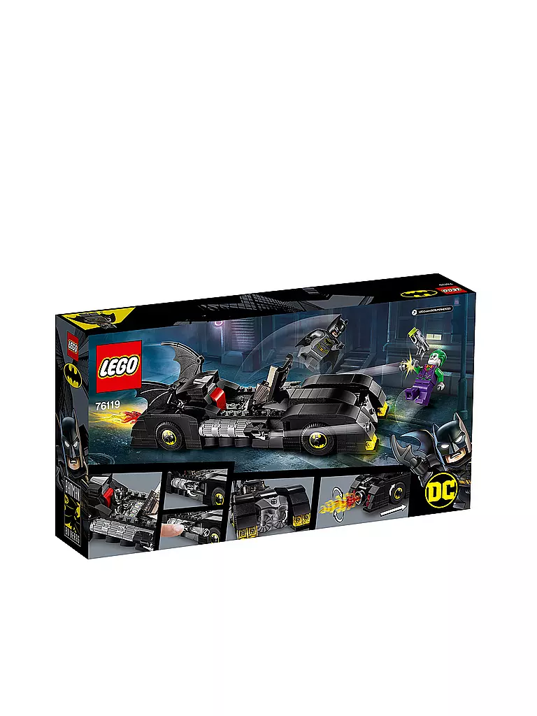 LEGO | Lego® DC Universe Super Heroes™ - Batmobie - Verfolgungsjagd mit dem Joker 76119 | transparent