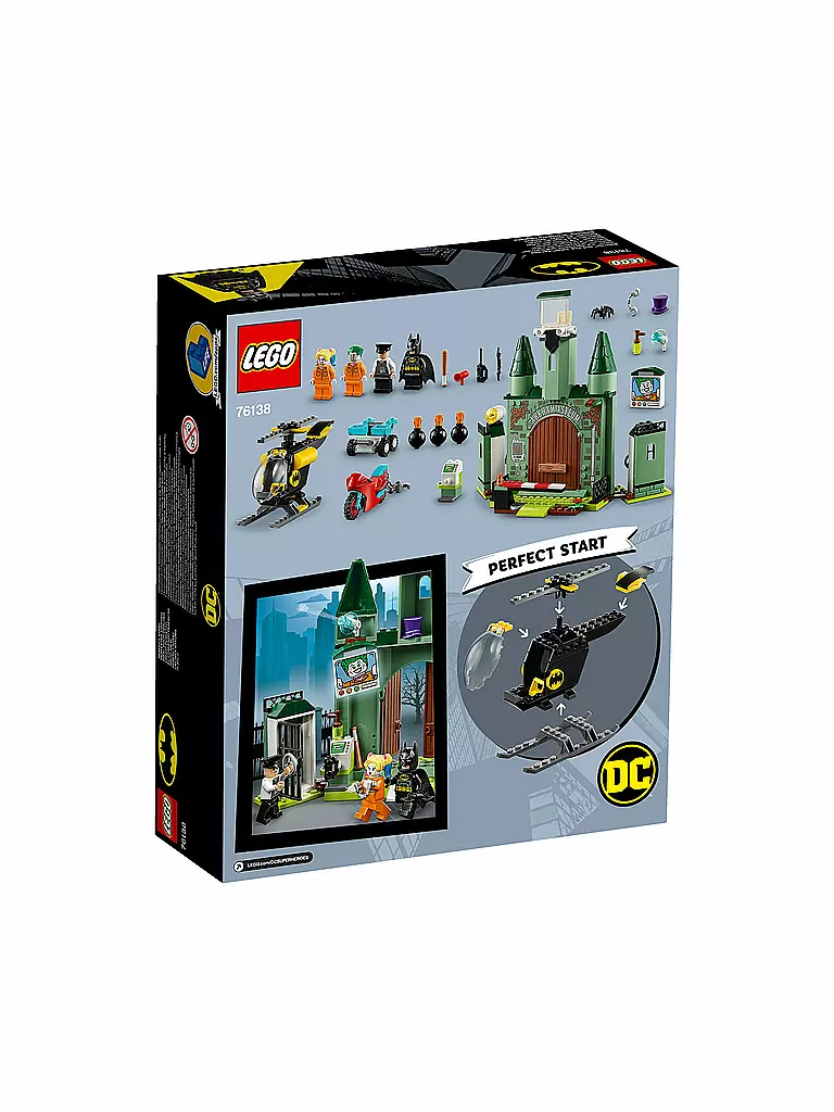 LEGO | Lego® Marvel Super Heroes™ - Joker auf der Flucht und Batman 76138 | transparent