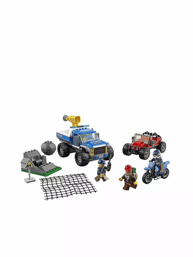 LEGO | Lego City - Verfolgungsjagd auf Schotterpisten 60172 | transparent
