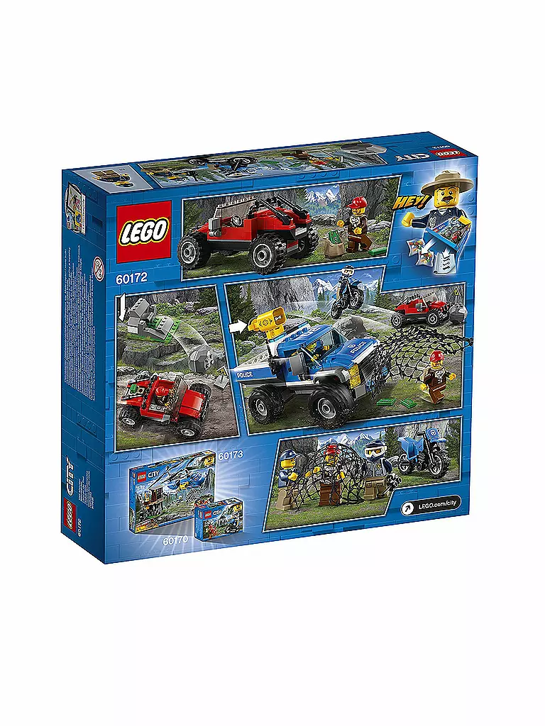 LEGO | Lego City - Verfolgungsjagd auf Schotterpisten 60172 | transparent