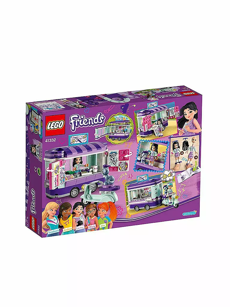 LEGO | Lego Friends - Emmas rollender Kunstkiosk 41332 | transparent