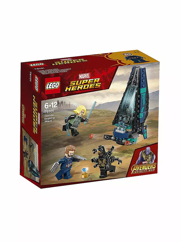 LEGO | Marvel Super Heroes - Outrider Dropship-Angriff 76101 | transparent