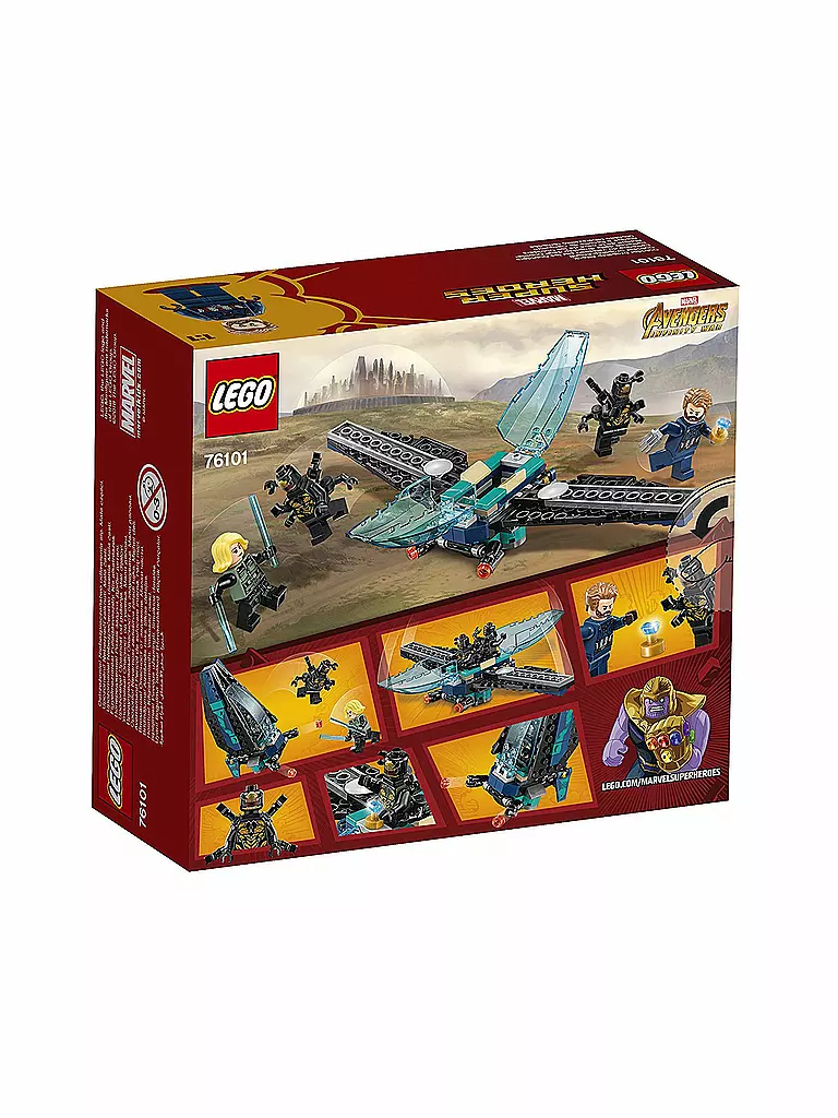 LEGO | Marvel Super Heroes - Outrider Dropship-Angriff 76101 | transparent