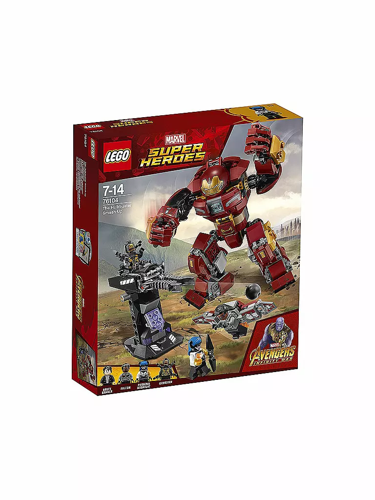 LEGO | Marvel Super Heroes - Zerstörung des Hulkbuster 76104  | transparent