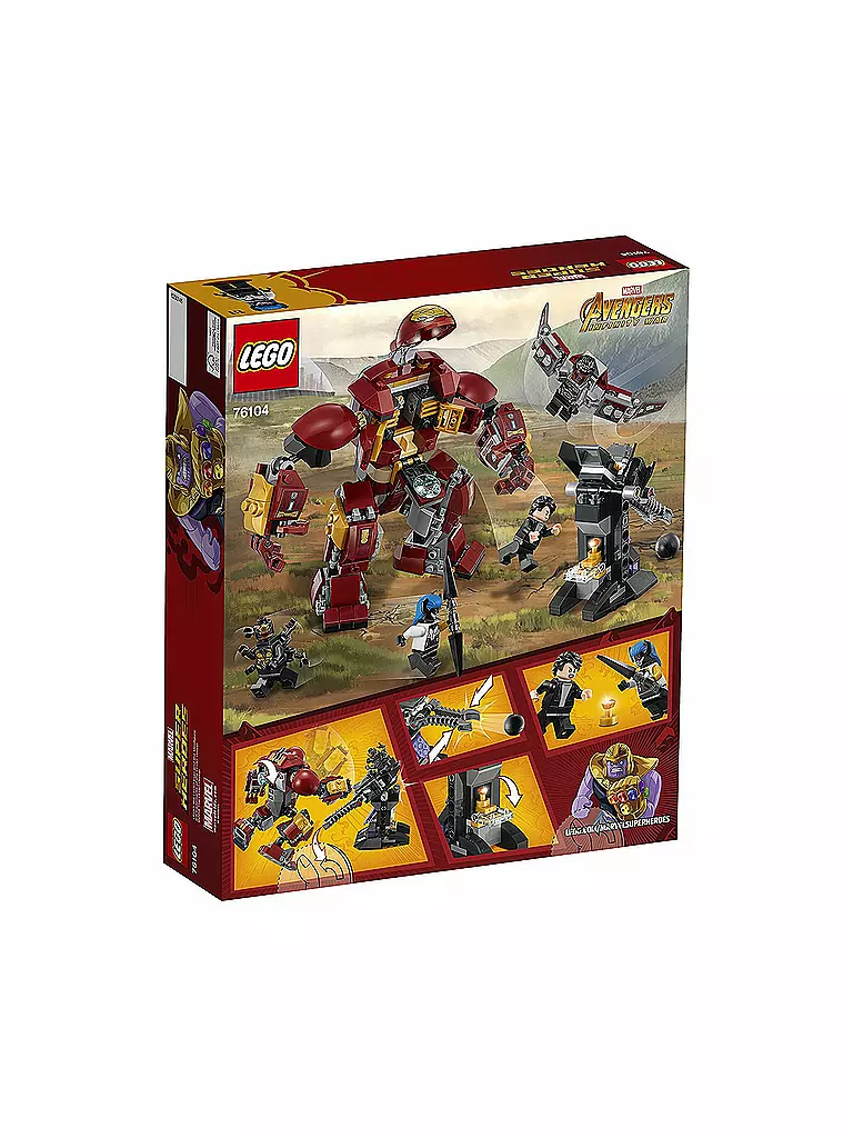 LEGO | Marvel Super Heroes - Zerstörung des Hulkbuster 76104  | transparent