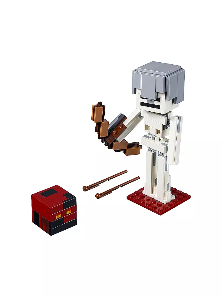 LEGO | Minecraft - Big Fig Skelett mit Magmawürfel 21150 | transparent