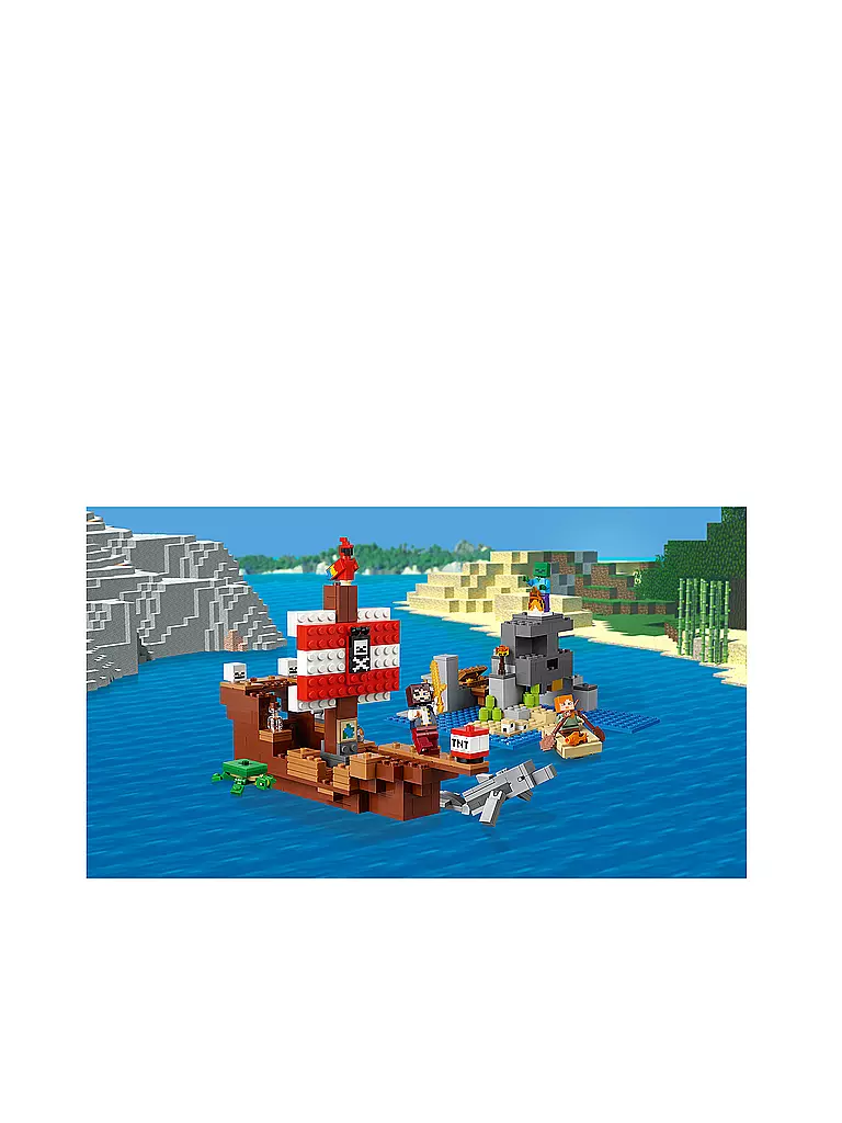 LEGO | Minecraft - Das Piratenschiff Abenteuer 21152 | transparent