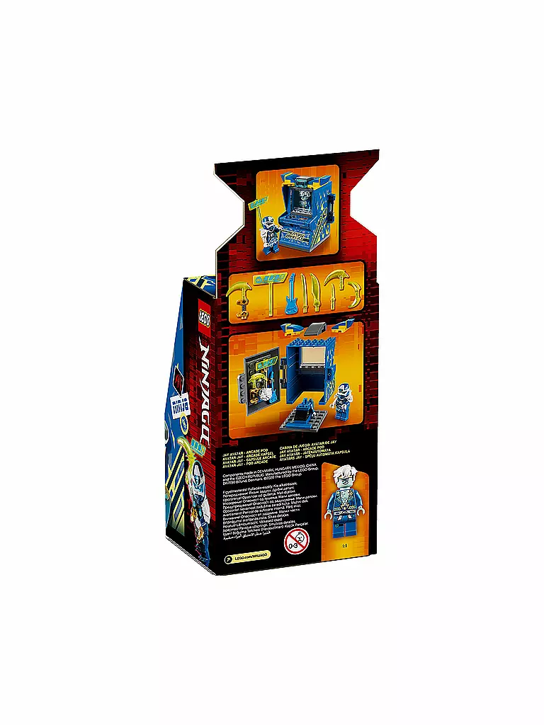 LEGO | Ninjago - Avatar Jay - Arcade Kapsel 71715 | transparent
