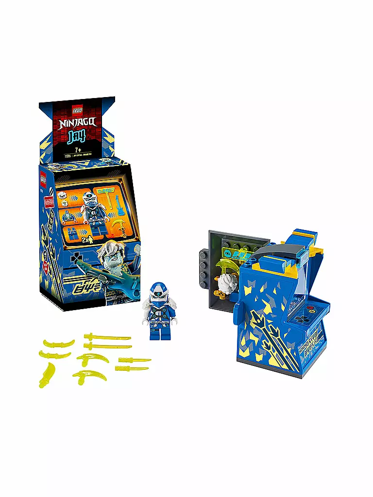LEGO | Ninjago - Avatar Jay - Arcade Kapsel 71715 | transparent