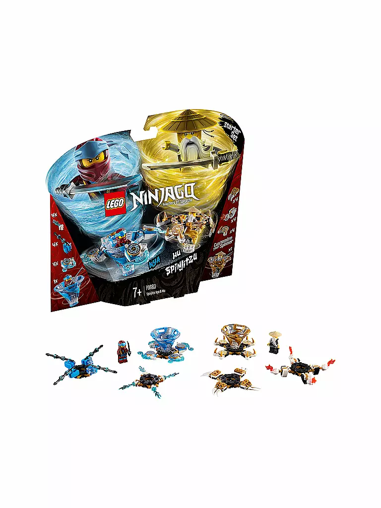 LEGO | Ninjago - Spinjitzu Nya und Wu 70663 | transparent