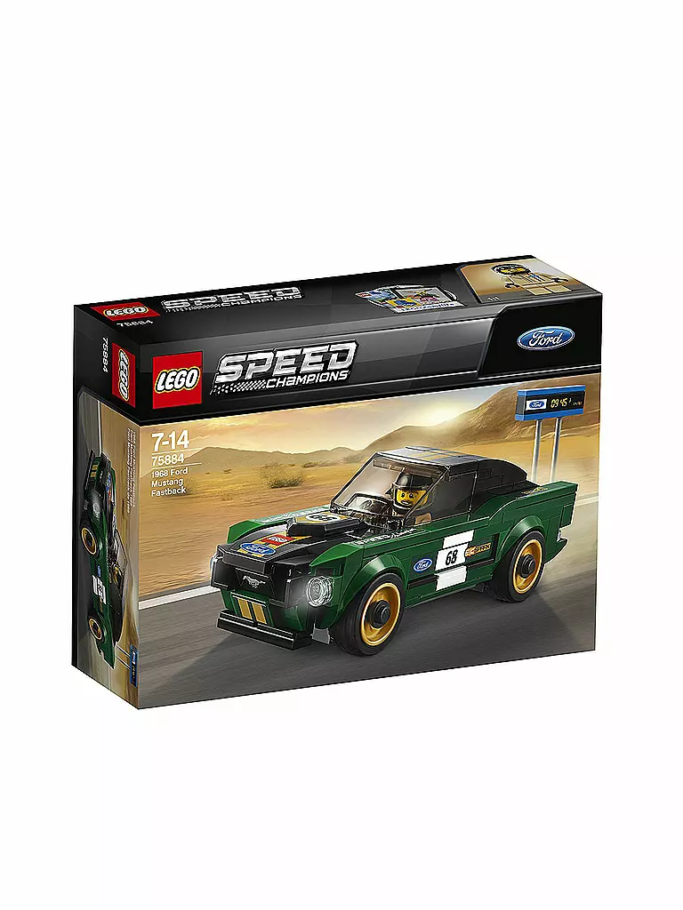 LEGO | Speed Champions 1968 Ford Mustang Fastback 75884 | transparent