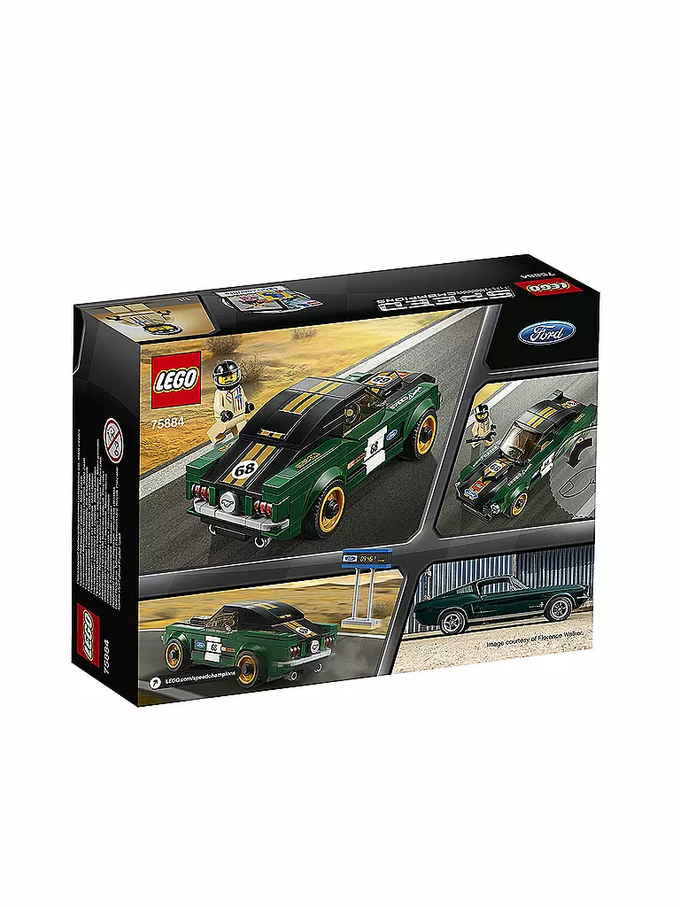 LEGO | Speed Champions 1968 Ford Mustang Fastback 75884 | transparent