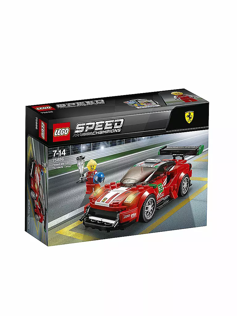 LEGO | Speed Champions Ferrari 488 GT3 "Scuderia Corsa" 75886 | transparent