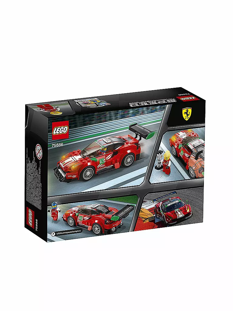 LEGO | Speed Champions Ferrari 488 GT3 "Scuderia Corsa" 75886 | transparent