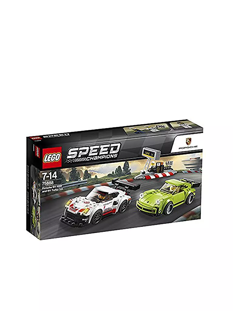 LEGO | Speed Champions Porsche 911 RSR und 911 Turbo 3.0 75888 | transparent