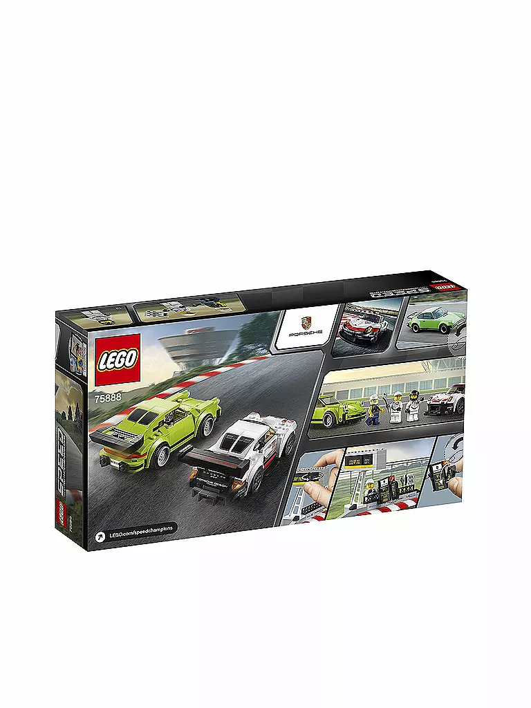 LEGO | Speed Champions Porsche 911 RSR und 911 Turbo 3.0 75888 | transparent