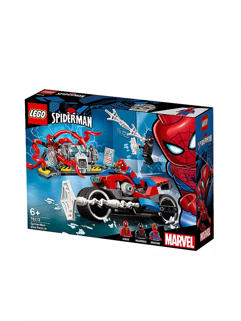 LEGO | Spider-Man Motorradrettung 76113 | transparent