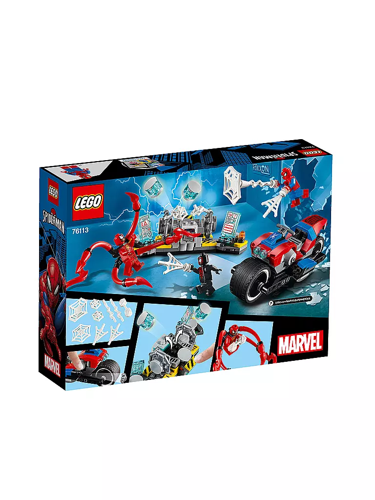 LEGO | Spider-Man Motorradrettung 76113 | transparent