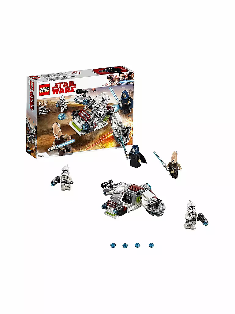 LEGO | Star Wars - Jedi und Clone Troopers Battle Pack 75206 | transparent