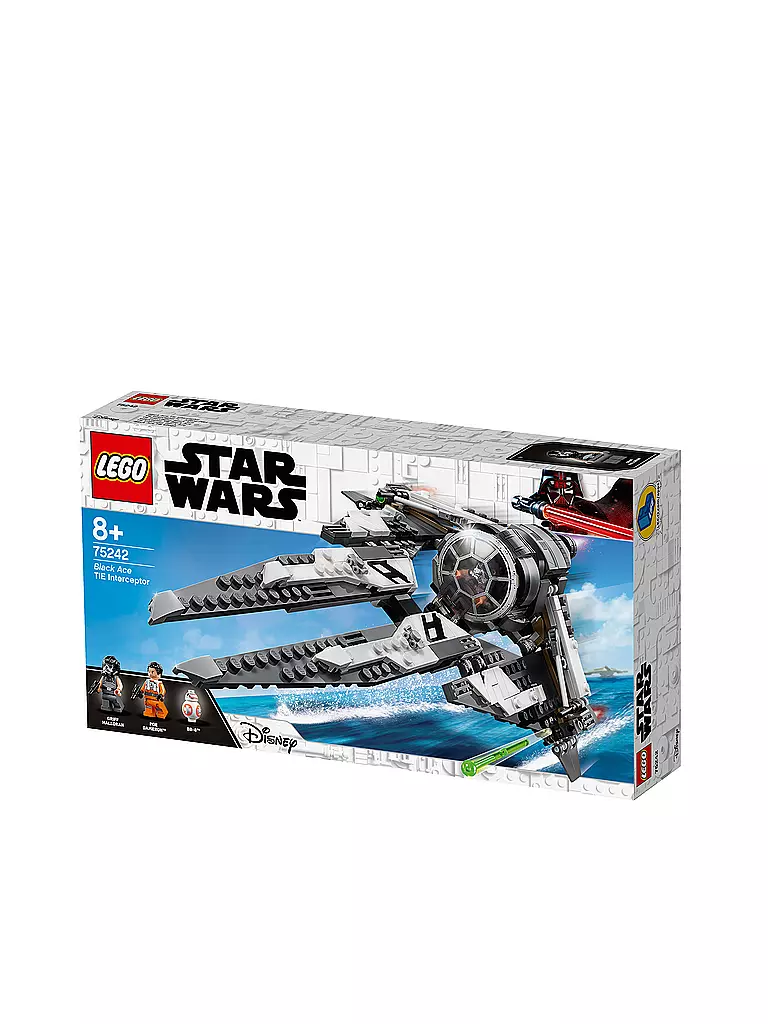 LEGO | Star Wars - TIE Interceptor™ – Allianz-Pilot 75242 | transparent