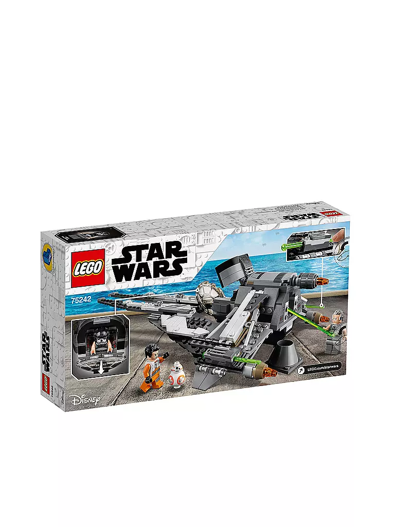 LEGO | Star Wars - TIE Interceptor™ – Allianz-Pilot 75242 | transparent