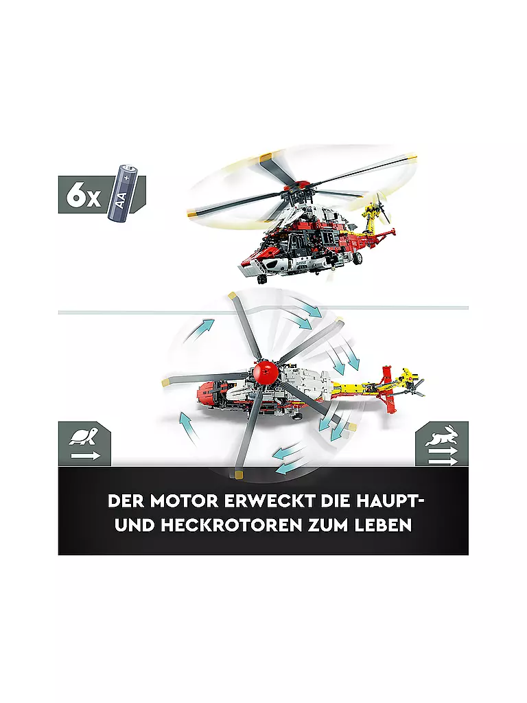 LEGO | Technic - Airbus H175 Rettungshubschrauber 42145 | keine Farbe