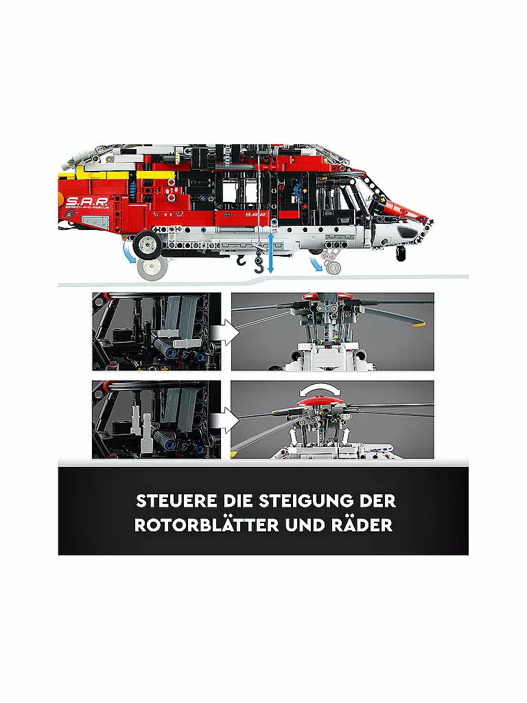 LEGO | Technic - Airbus H175 Rettungshubschrauber 42145 | keine Farbe