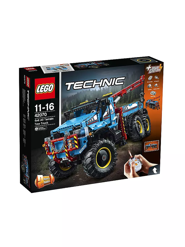 LEGO | Technic - Allrad-Abschleppwagen 42070 | transparent