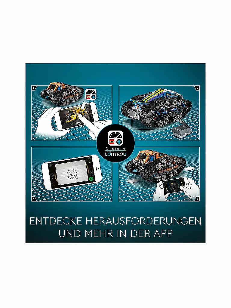 LEGO | Technic - App-gesteuertes Transformationsfahrzeug 42140 | keine Farbe